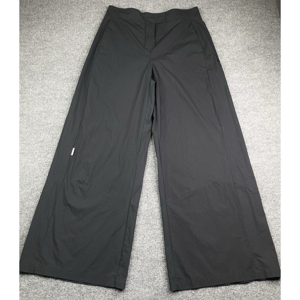 Nike Sportswear Essential Pants Womens XL Black Wide Leg‎ Woven DV8309-010